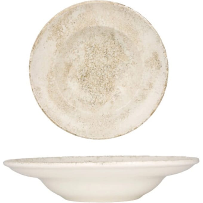 Bonna Pastabord - Nacrous - Porselein - 24 cm (400cc) - set van 2