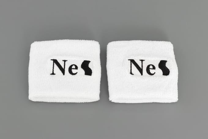 NeS Polsband - Zweetband - Wit