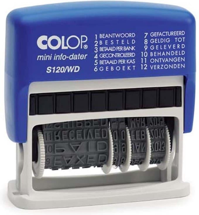 Colop Printer S 120/WD - Woord- en datumstempel voor inkomende post
