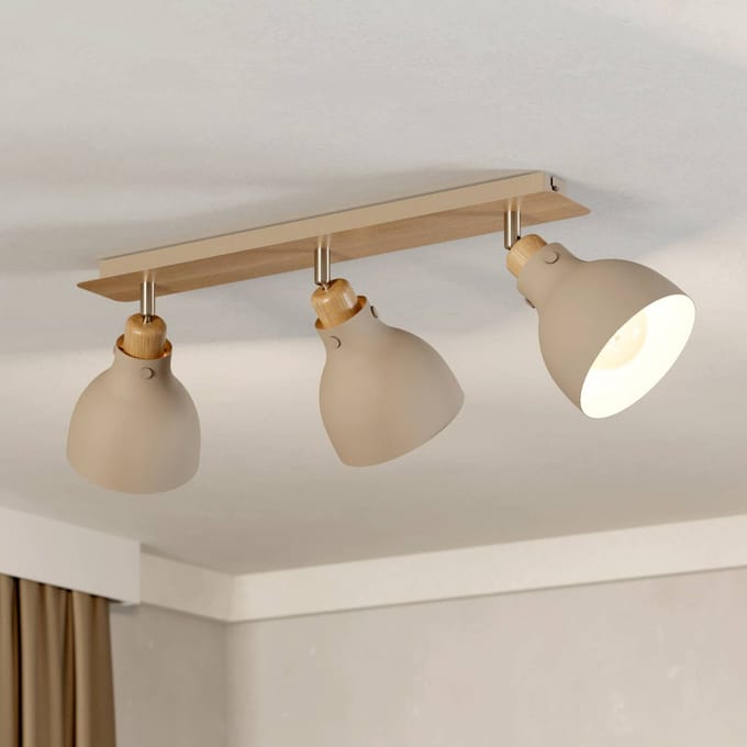 EGLO Arrecife Spot - E27 - 74,5 cm - Bruin|Beige - Staal