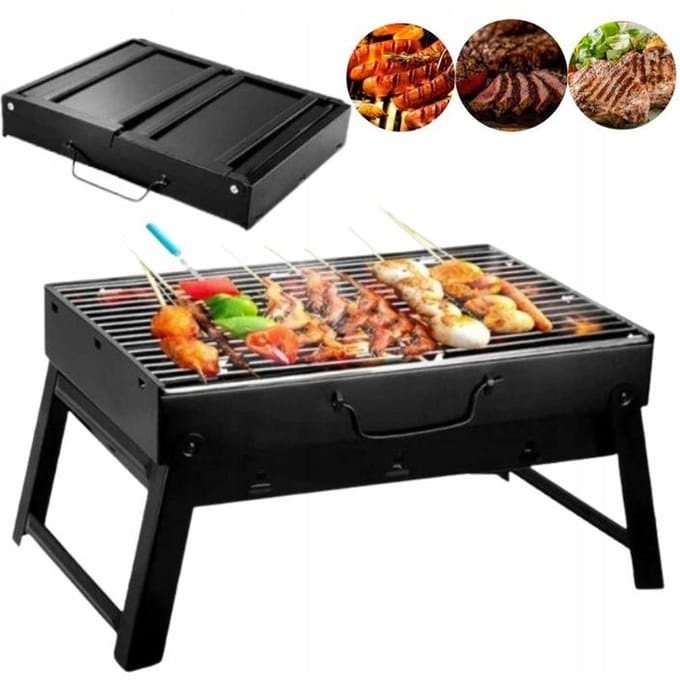 Draagbare Koolgrill - Opvouwbaar, Compact en Ideaal voor Buiten