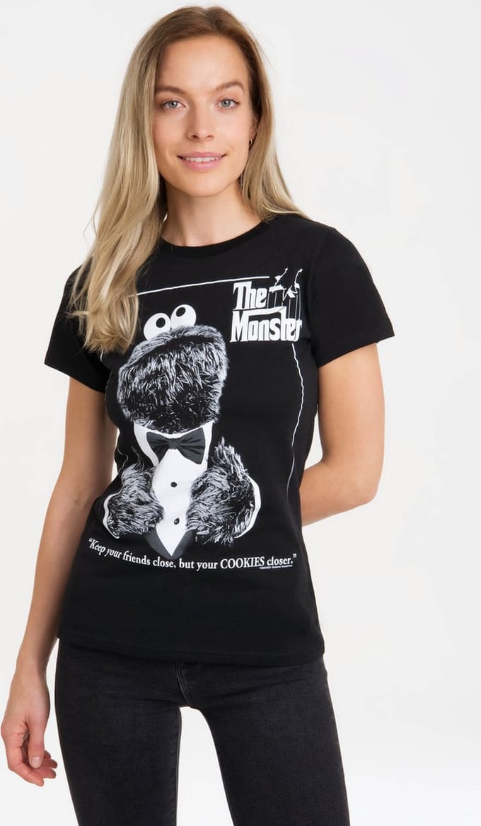 Logoshirt T-Shirts Sesamstrasse - Krümelmonster Pate