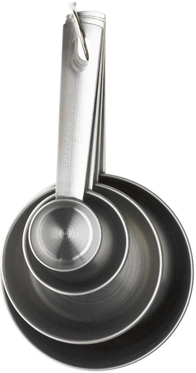 Gastromax RVS Scoops / Maatlepels 4 stuks