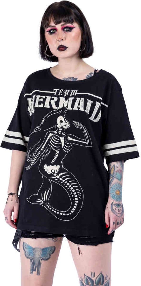 Heartless - Team Mermaid Top - S - Zwart