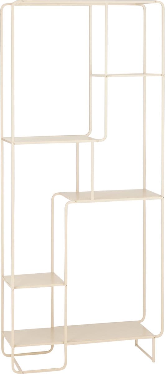 Mica Decorations Jules Open kast - L76 x B30 x H178 cm - Metaal - Lichtbruin