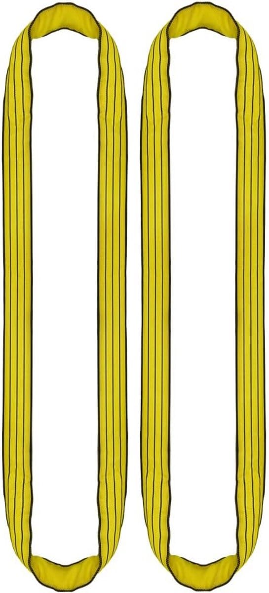 Ronde Hijsling 3000 kg - 3m Lang - Polyester Slinger met Kras- en Snijbescherming (2 Stuks)