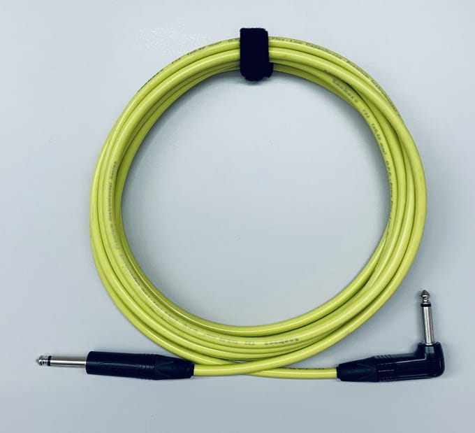 Tasker T33 Yellow 9m 6.3mm TS jack gitaarkabel