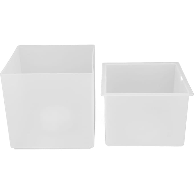 LED IJsemmer 3.5L Grote Capaciteit IP65 Waterdicht Vierkant 2 Laags voor Champagne Dranken Bier KTV white