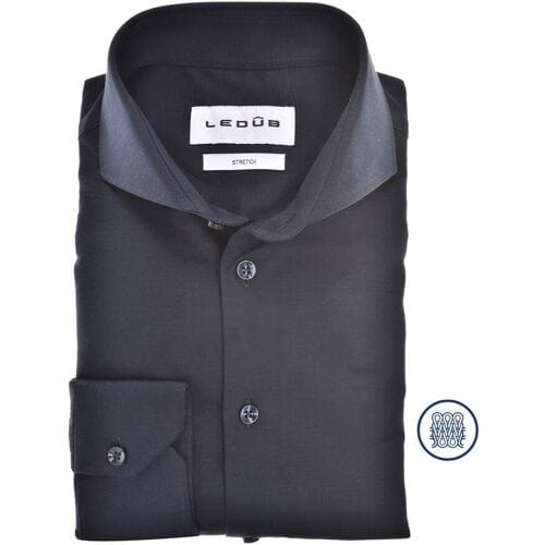 Ledûb Overhemd Versatile Tricot Shirt Donker Blauw / male