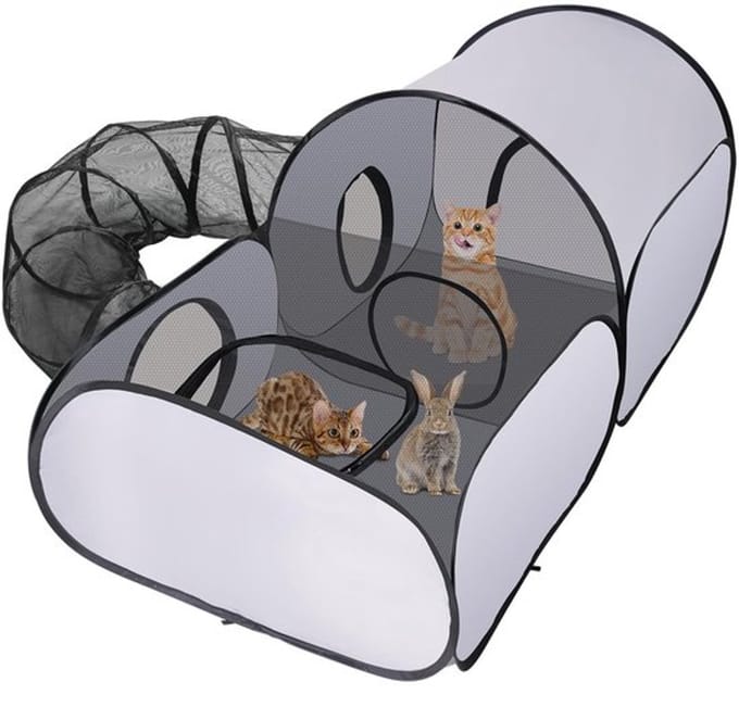 Multifunctioneel cat tunnel stalling van MTTProducts