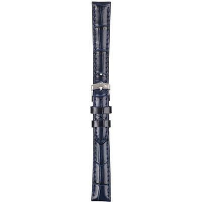 Morellato PMX062SAMBA PF Horlogebandje - Leer - Donkerblauw - 14 mm