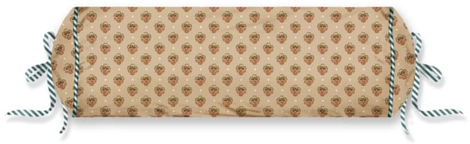 Pip Studio Jaipur Flower Roll Cushion Sierkussen - 22 x 70 cm cm - Groen
