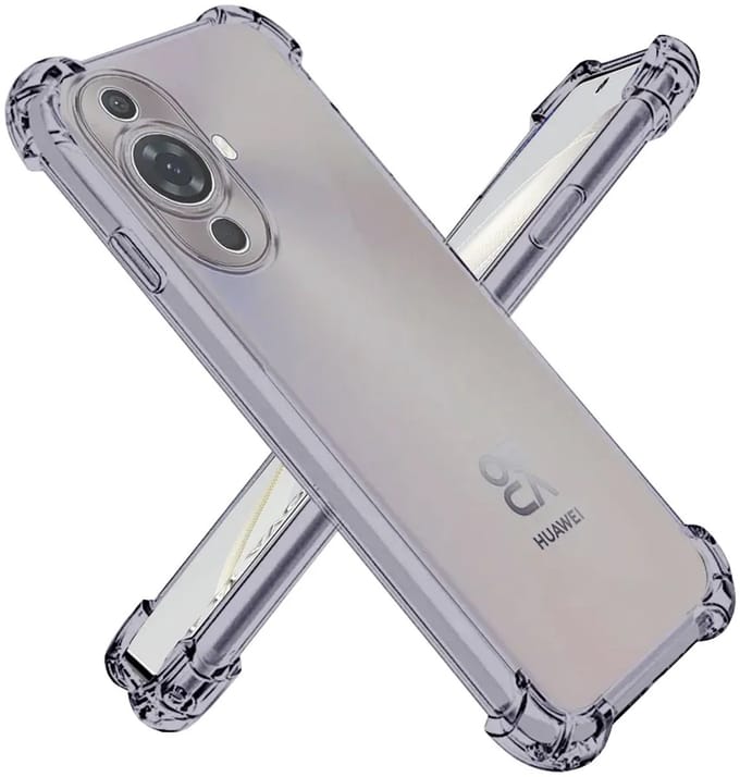 Hoesje geschikt voor Huawei nova 12s - Techsuit Shockproof Silicone Back Cover - Zwart