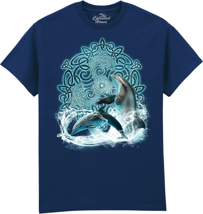 Dolfijn Celtic Dolphin The Coloured House T-shirt M