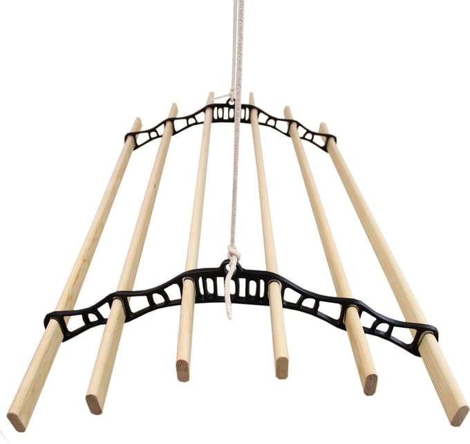 Droogrek Ophangbaar - Zwart - 1.5 meter - plafond wasrek