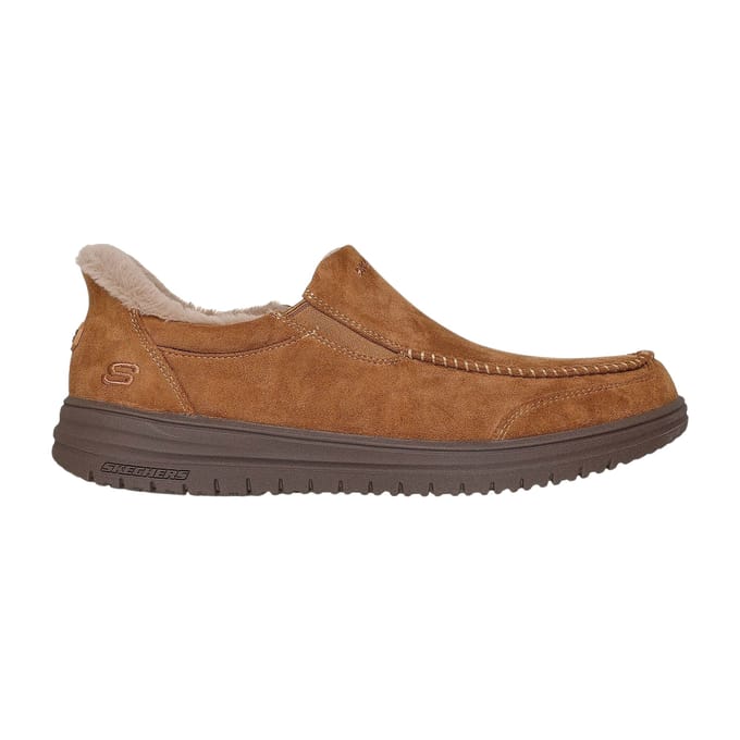 Skechers Murette Scofield Textiele Herenslippers Chestnut
