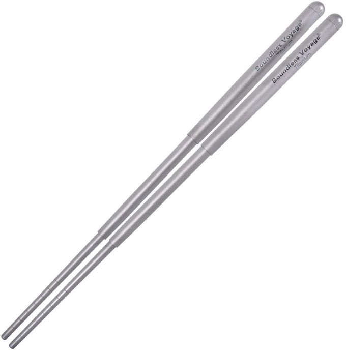 Solidchoice - Titanium Vouwbare Eetstokjes voor Kamperen