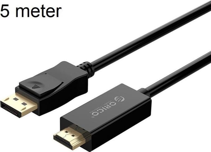 Orico DisplayPort naar HDMI kabel - 4K Ultra HD - 5M