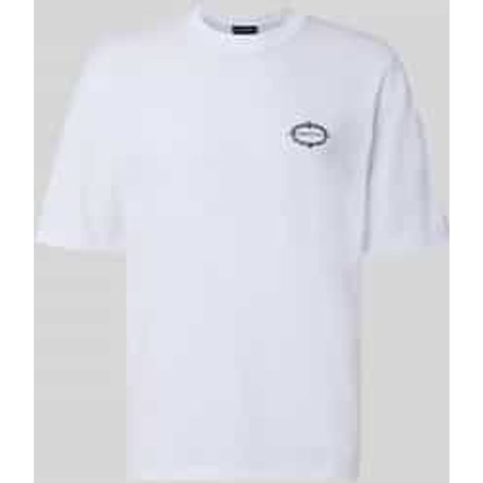 Oversized T-shirt met print op de achterkant model 'Reine'