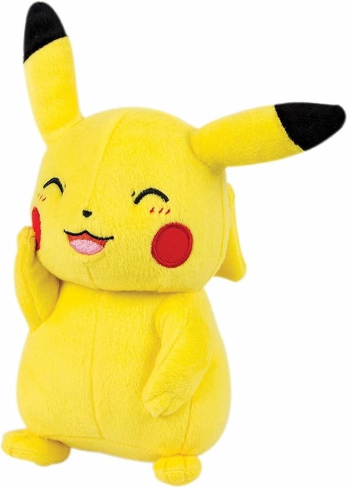 Pokemon - Pikachu - Knipoog - Pluche Knuffel (Tomy) - 30 cm