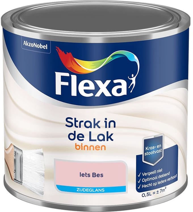 Flexa - Strak In De Lak Binnenlak Zijdeglans - Iets Bes - Mengverf - 500 Ml