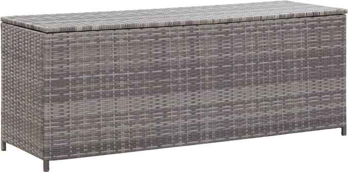 Medina Tuinbox 120x50x60 cm poly rattan grijs