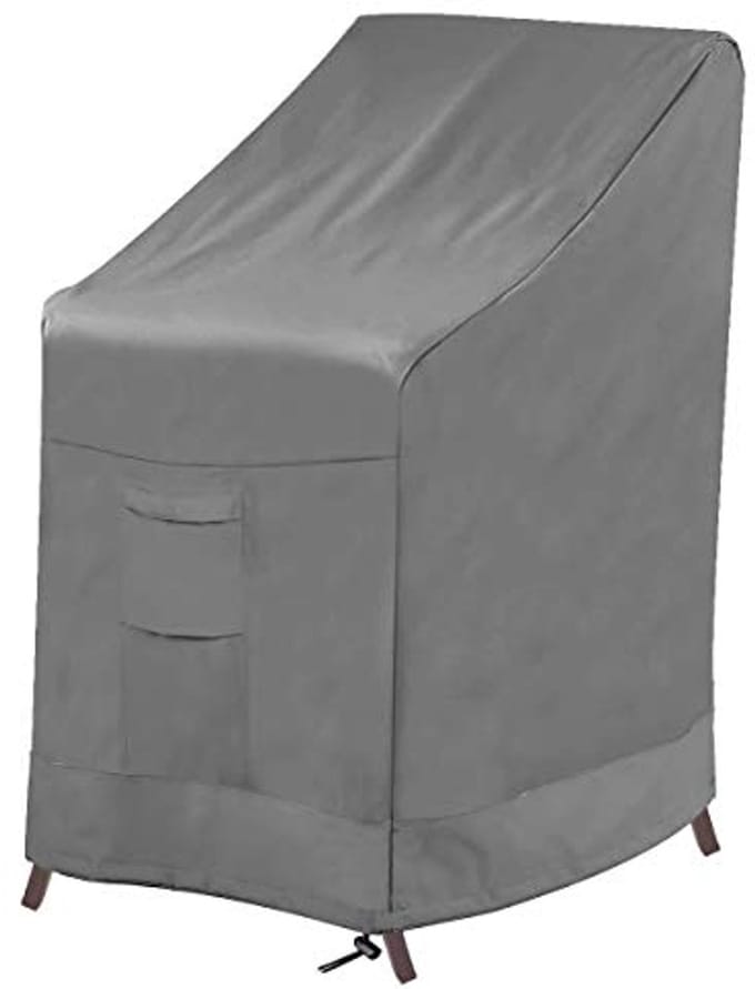 Stapelbare hoezen voor terrasstoelen - Grijs, 36 x 28 x 47 cm