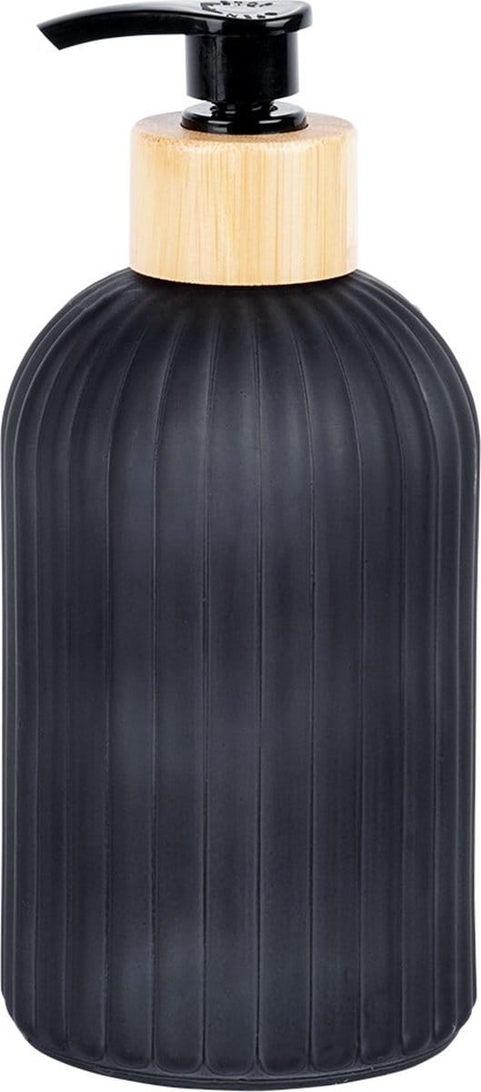 Zeepdispenser Glas Zwart 400 ml - Zeeppompje