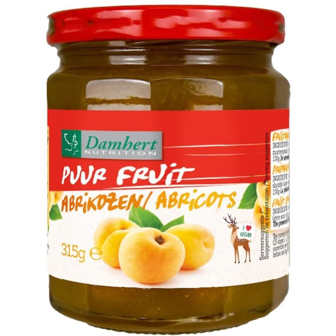 Damhert Puur Fruit Confituur Abrikozen 315 Overige