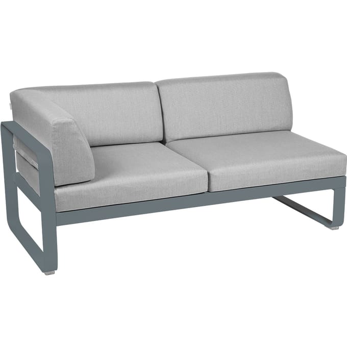 Fermob BELLEVIE hoekmodule links - 26 stormgrijs mat - 79 Flanelgrijs