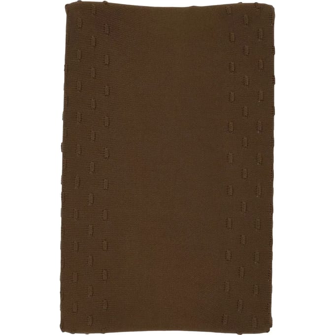 Meyco Baby Knots aankleedkussenhoes - chocolate - 50x70cm