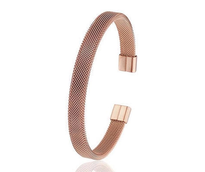 Montebello Armband Juneau Rosé - 316L Staal - Spang - 8mm - ∅64mm