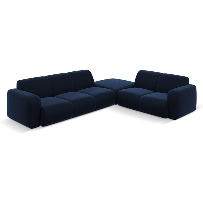 6-zitshoekbank Lola velvet rechts | Windsor & Co