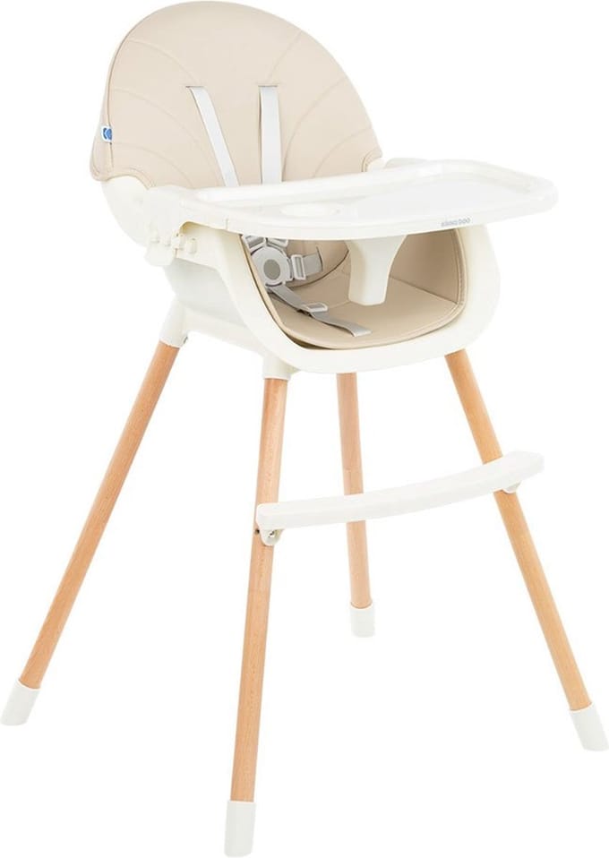 Kikkaboo 2 In 1 Nutri Wood Kinderstoel Beige Kinderen
