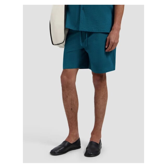 Olaf Seersucker Shorts Shorts Groen M250403