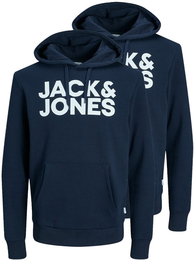 Jack & Jones Heren hoddie 2 pack Corp