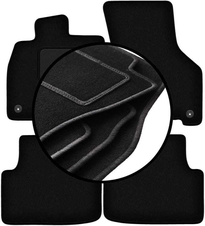 Complete set veloursmatten voor: Skoda Audi A3 8Y MHEV 0 (2020-)