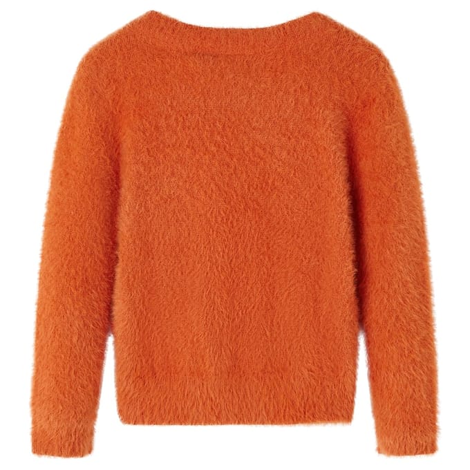 vidaXL - Kindertrui - gebreid - 128 - oranjebruin