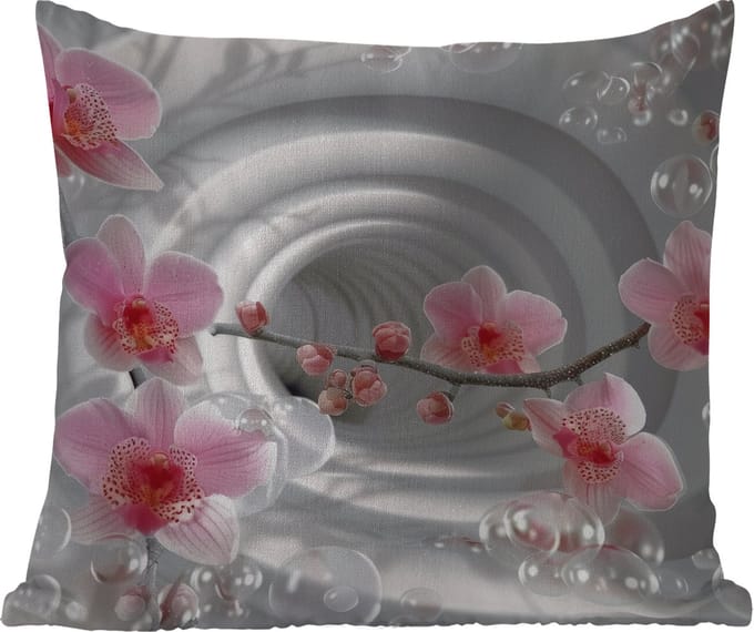 Tuinkussen - Bloemen - Tunnel - Abstact - 3D effect - 40x40 cm - Weerbestendig