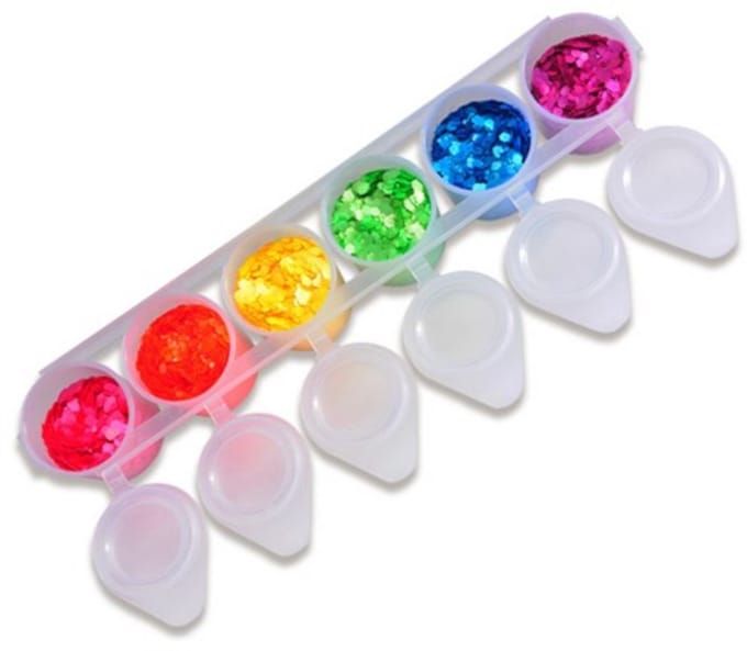 Superstar Schmink Chunky Glitter 130 Ml Fluor 6-delig