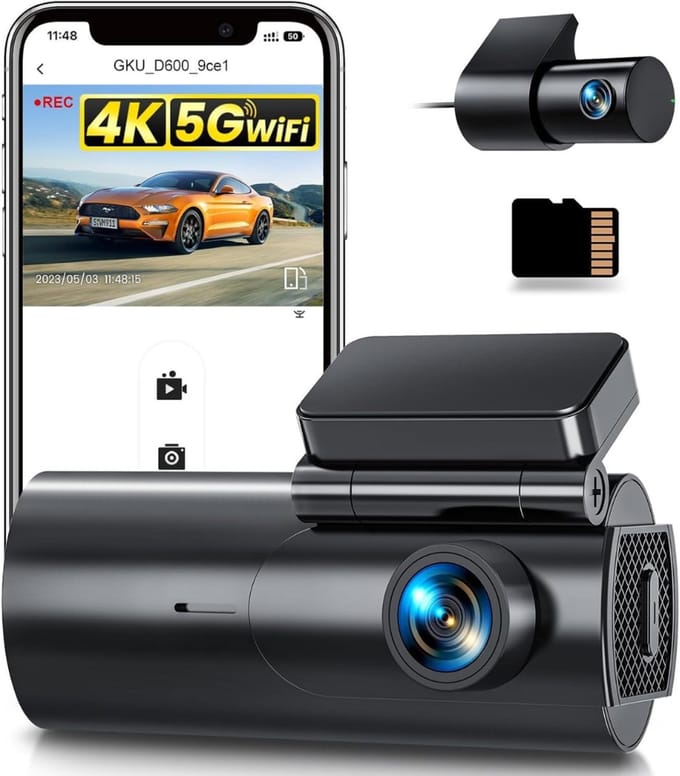 Aurixi® Dashcam Voor en Achter - Dashcam - Dashcam Voor Auto - Zwart- 5cm x 10cm x 4cm