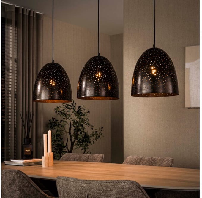 Hanglamp Kosmos 3L - Urban bruin - 120x30x150 cm