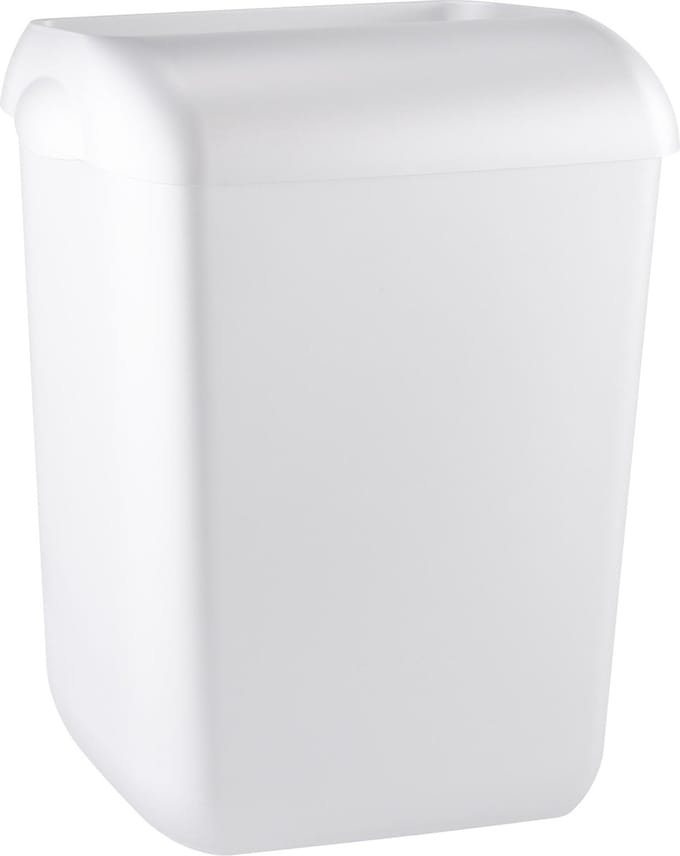 PlastiQline PQA55 afvalbak kunststof wit 55 liter half open (5642)