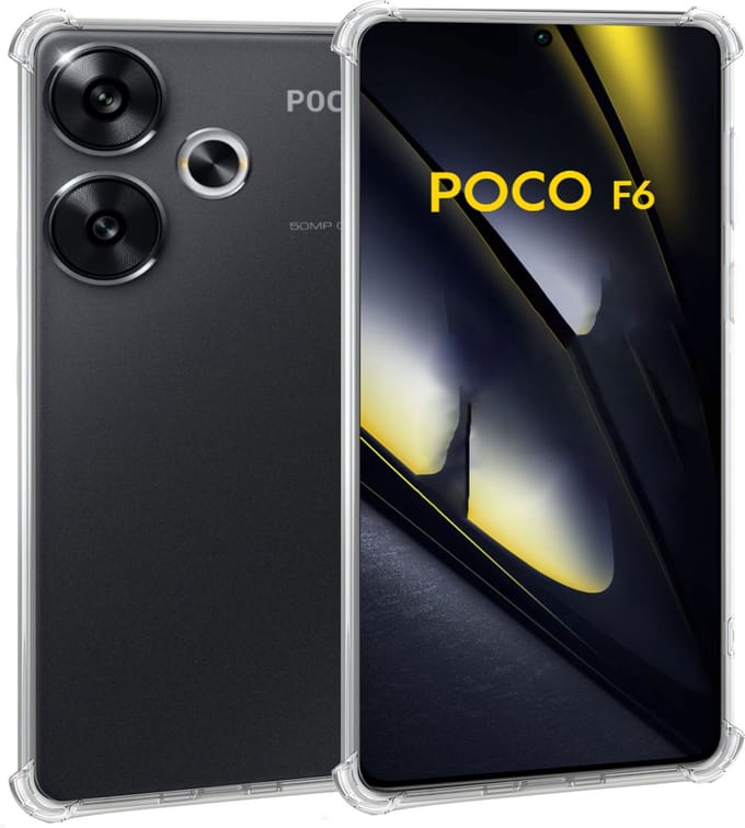 Geschikt voor POCO F6 - Hoesje - Shock Proof Case – Cover Transparant