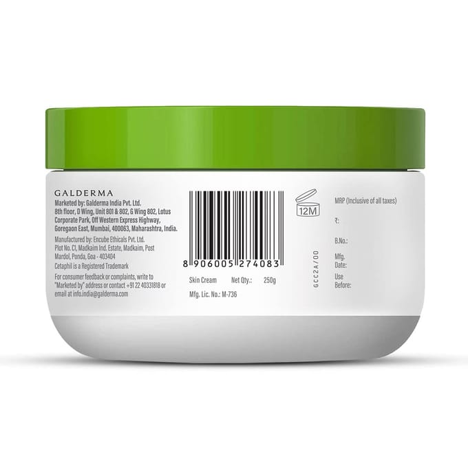 Cetaphil Crème Hydratante pour Visage et Corps 450 g Pack de 1 Hydratant pour la Peau pour Peau Sèche Normale Sensible green