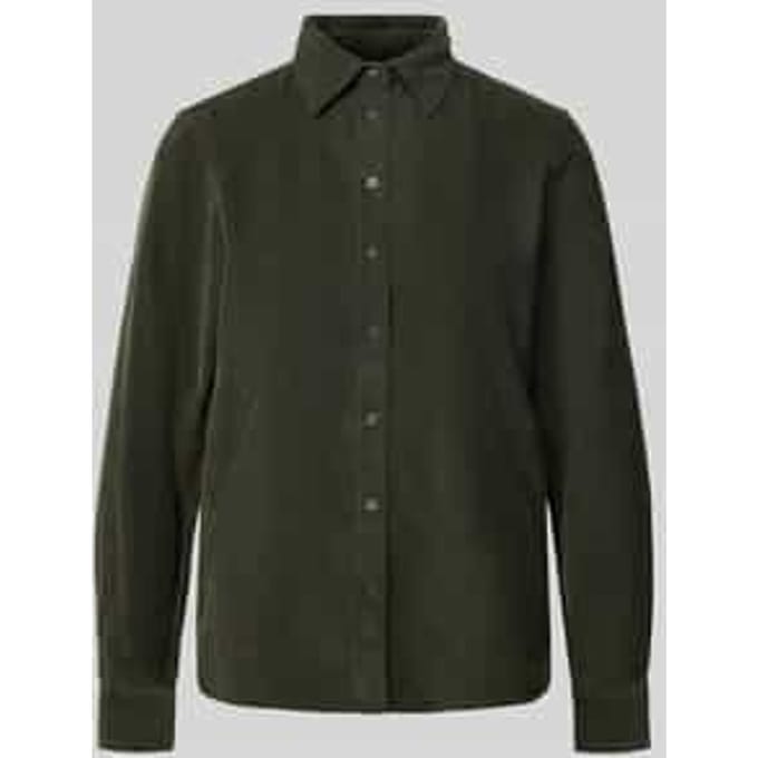Corduroy blouse met knoopsluiting