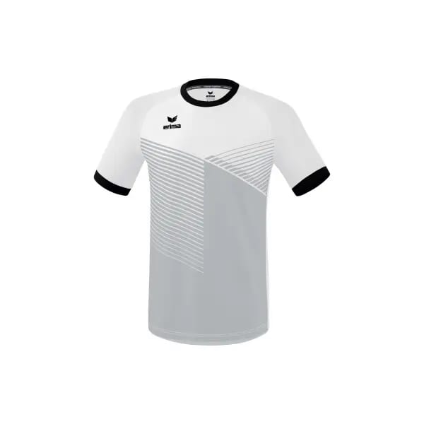 Erima Mantua Shirt Korte Mouw Kinderen - Zwart / Wit | Maat: 152