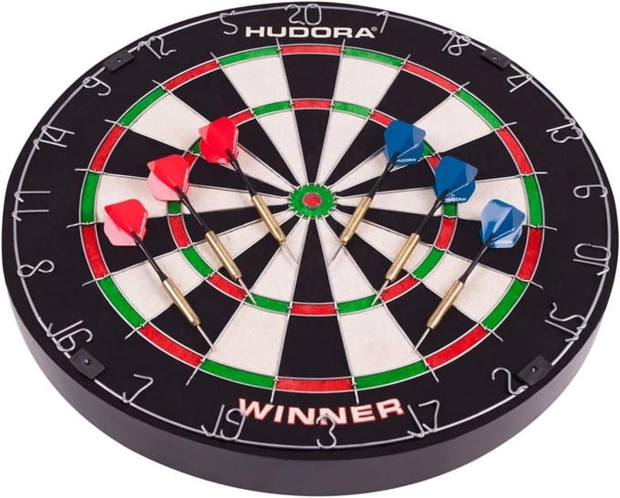 Professioneel Dartbord met 6 Steeldartpijlen voor Thuis en Vereniging