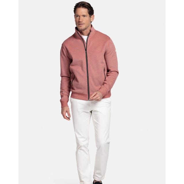 Baileys Vest Sweat Full Zip Fine Two-Tone Terra / male