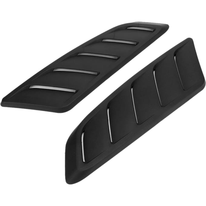 2 Pièces Voiture Auto Modification Capot Prise d'Air Couvercle Ajustement pour Ford Mustang 2015 2017 black